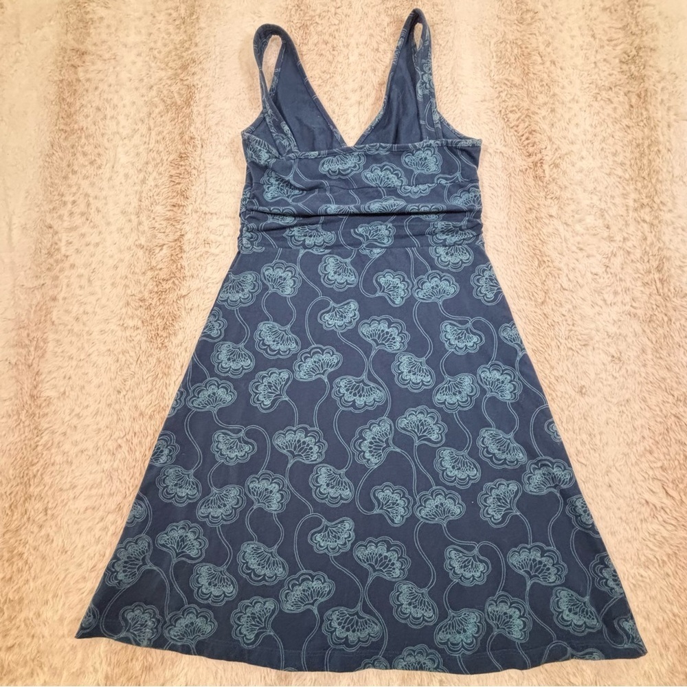Patagonia Blue Floral Organic Cotton Spaghetti Strap Dress Women’s Small - Picture 9 of 13